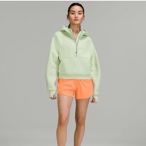 Scuba Oversized Half-Zip Hoodie Creamy Mint Size XS/S